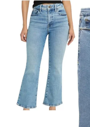 Good American Good Legs Crop Mini Boot Jeans Mid Rise 12/31 thumbnail 1