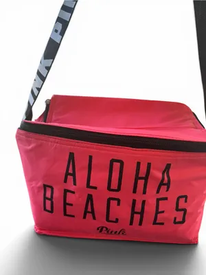 pink Victoria's Secret PINK "Aloha Beaches" insulated mini cooler bag thumbnail 11