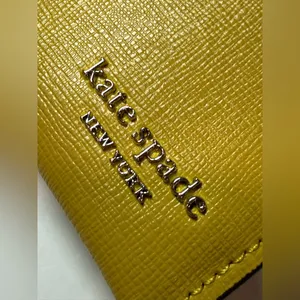 Kate Spade Devin Saffiano Leather Card Holder Tiger’s Eye (Yellow) NWT thumbnail 5