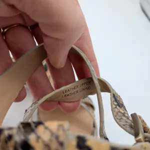 Via Spiga Snakeskin Print Jute Wrapped Platform Sandals Heels Tan‎ Brown 6M thumbnail 8