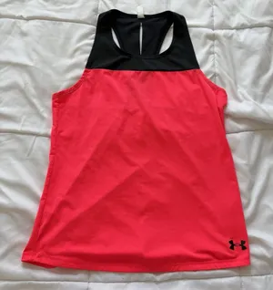 Under Armour Womens Tank Top Pink Activewear‎ Running Gym Outdoor Hiking thumbnail 1