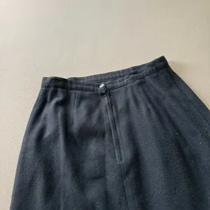 Vintage 90s A-Line Wool Midi Skirt thumbnail 7