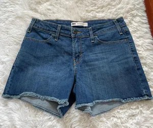 Levi High Rise Denim Shorts thumbnail 1