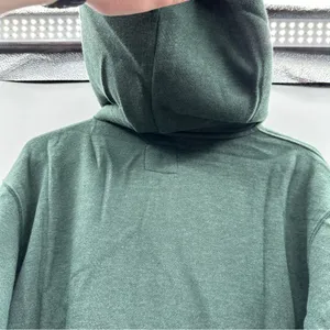 Aerie‎ Green Long Sleeve Full Zip Fleece Inside Hooded Jacket Sz M NEW thumbnail 4