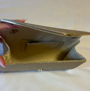 Glitter Rose Gold Clutch thumbnail 4