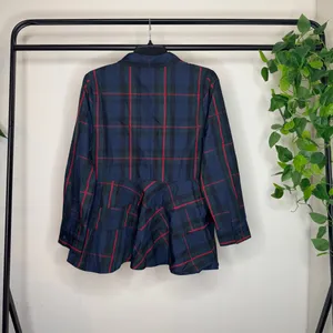 NWT Tuckernuck Pomander Place Fraser Plaid Ashlen Tartan Blouse size M Medium thumbnail 4