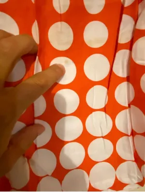 Cato Skirt Orange Polka A Dot  thumbnail 3