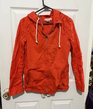 H&M LOGG Orange Hooded Lightweight Jacket thumbnail 1