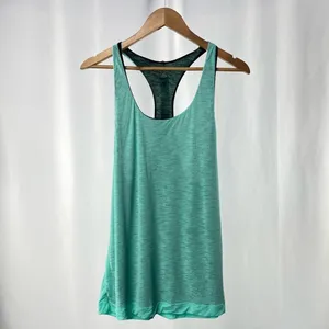 Fabletics Eiffel Tank in Jade Black Size Extra Large‎ thumbnail 5