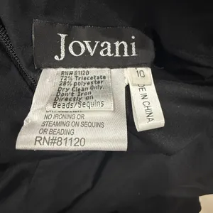 Jovani‎ Black Beaded Prom Dress thumbnail 2