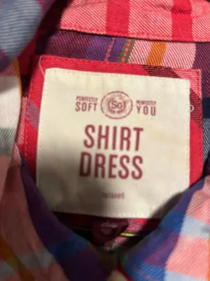 Flannel checker dress Red Size L thumbnail 5