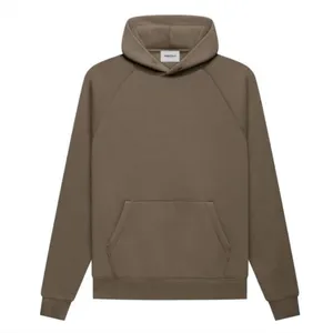 ESSENTIALS Fear of God logo oversized hoodie top sweatshirt wheat thumbnail 2
