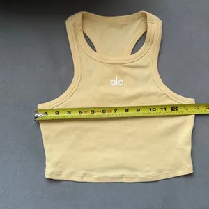 Alo Yoga Aspire Tank Warm Butter/White S thumbnail 3