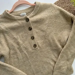 A.N.A Beige‎ Henley Oversized Knit Sweater Size XS thumbnail 4