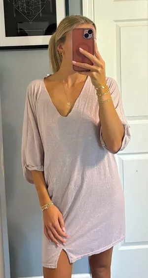 Free People Beach Pale Purple Tunic thumbnail 1