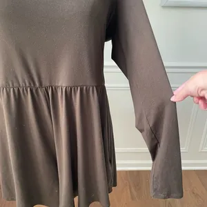 Urban Outfitters Savannah Long Sleeve Knit Romper Brown XL thumbnail 7