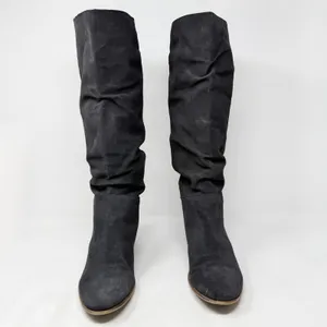 [Steve Madden] Gray Pondrosa Suede Leather Tall Knee High Slouchy Boots Size 9 thumbnail 6