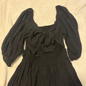 Black Amazon Back Tie Dress thumbnail 2