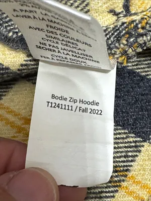 TOAD & CO. Bodie Zip Hoodie M 23” p2p Navy/Yellow $130 Retail EUC thumbnail 12