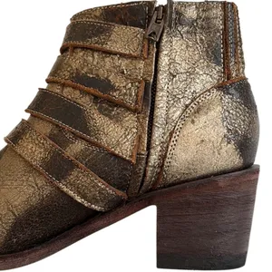 Like New Five Worlds by Cordani Leather Ankle Boots Size 9.5 Retail $268.00 thumbnail 4