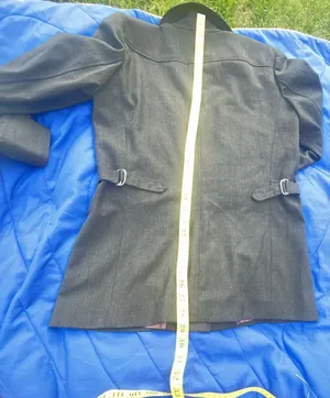 New Frontier Vintage Women's Gray Safari Style Pant Suit Jacket Pants Size 6 thumbnail 10