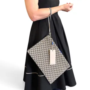 NWT Rothy's The Wristlet Jetset Black Basket Weave Convertible Clutch Handbag thumbnail 2