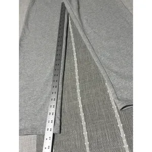 Edikted Womens Small Wide Leg Sweatpants Heather Gray Varsity 06 Y2K Streetwear thumbnail 2