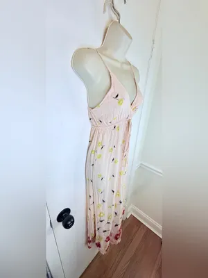 Billabong Women’s M Pink Floral Maxi Dress thumbnail 4