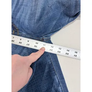 7 For All Mankind Cropped Wide Leg Jeans Women Blue Frayed Hem 28‎ thumbnail 10