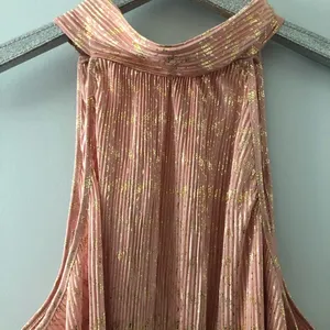 Anthropologie Vickie Halter Top Peach and Metallic Gold NEW thumbnail 3