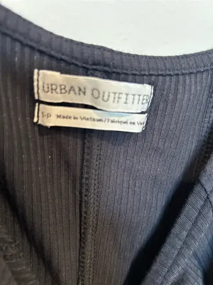 Urban Outfitters Black Square Neck Crop Top with Sheer Swiss Dot Puff Sleeves thumbnail 4