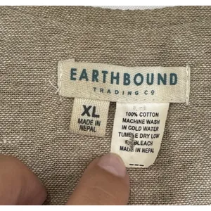 Earthbound Trading Co Woven Striped Cropped Boho Hippie Vest Women's XL thumbnail 4