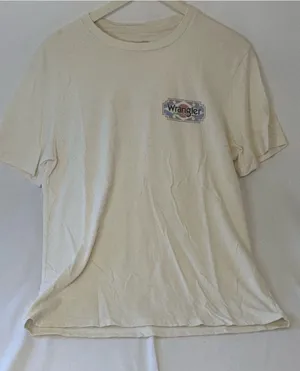 Wrangler Women’s Cream Short-Sleeve Logo Tee thumbnail 1