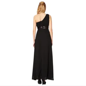 CooBee Formal Evening Gown Womens 4 Black Y2K Maxi Dress Sequin Wedding Party thumbnail 5