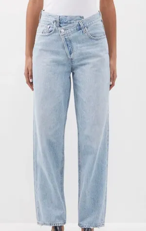 AGOLDE Criss Cross Straight Leg Jeans thumbnail 1