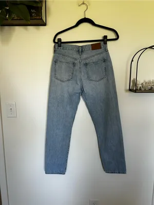Madewell The Perfect Vintage Jean Straight Leg High Rise Light Wash‎ Size 26 thumbnail 2