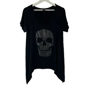 Hot Topic Size S Glitter Skull & Strappy Front Whimsigoth Goth Grunge Punk Emo thumbnail 2