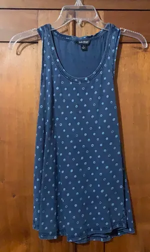 Blue Polka Dot Tank Top thumbnail 1