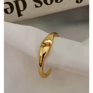Boutique NEW‎ 14k Yellow Gold Plated 925 Silver Wave Stacking Band Ring thumbnail 5