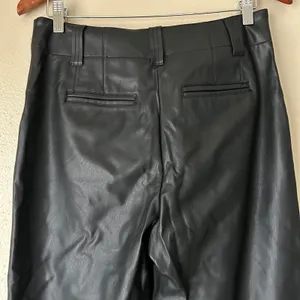 Maeve by Anthropologie Black Faux Leather High Waisted Pants US Size 8 thumbnail 11