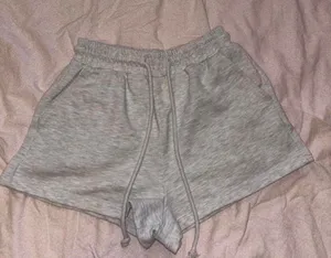 Zara Knit Lounge Shorts – Light Gray – Size S thumbnail 1