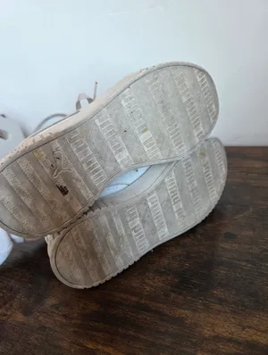 Puma Carina 2.0 White Sneaker Platform Tennis Prep Leather Sporty Athletic 7.5 thumbnail 6