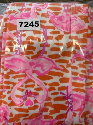 Gretchen Scott Cotton Spandex Vibrant‎ Colorful Flamingo Novelty Pants XS thumbnail 8