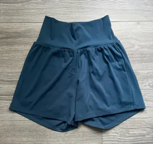 Halara Blue Layered Shorts Size S Run Walk Yoga Pilates Tennis Golf Workout Gym thumbnail 1