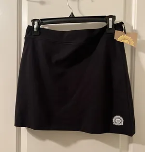 North Carolina NC State Wolfpack Black Cotton Spandex Mini Skirt Women's Large thumbnail 1