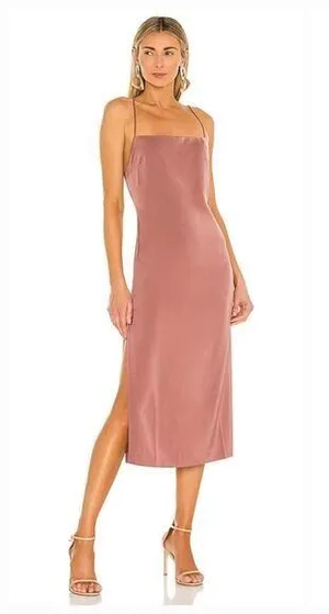 NBD Malia Midi Dress in Mauve Small thumbnail 1