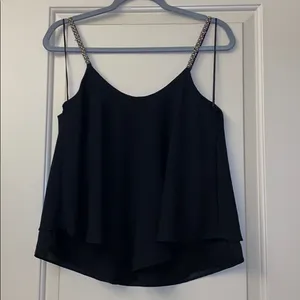Love Mark Black Tank Top Medium thumbnail 3
