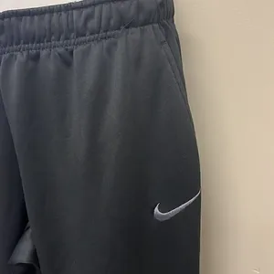 Nike Drifit Black Elastic Waistband w/ Drawstrings Running Warmup Pant- Large thumbnail 4