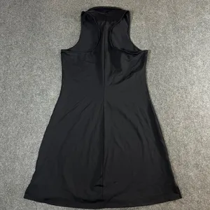 Alo Yoga Womens Black Sleeveless Racerback Polo Athletic Tennis Golf Dress M thumbnail 2