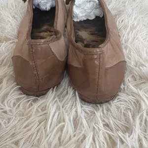 Sam Edelman Pointed Toe Ballet Flats‎ Leather Bow Accent Brown Shoes 6.5 thumbnail 5
